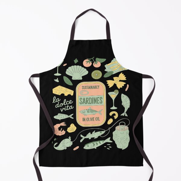 Item preview, Sardinecore Fish Italy Coastal Sardine Girl Summer designed and sold by ShelFisher.