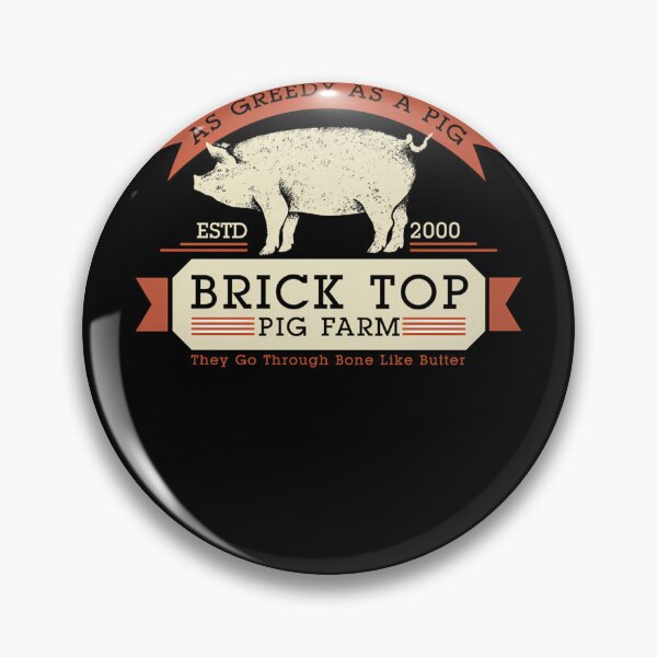 Item preview, Brick Top Pig Farm - As Greedy As A Pig designed and sold by RasmusUTakku.