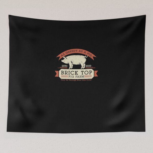 Item preview, Brick Top Pig Farm - As Greedy As A Pig designed and sold by RasmusUTakku.