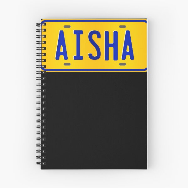 Item preview, Aisha-Name-Custom-Number-Plate-Design---Gift-For-Aisha designed and sold by JuliaEiling.