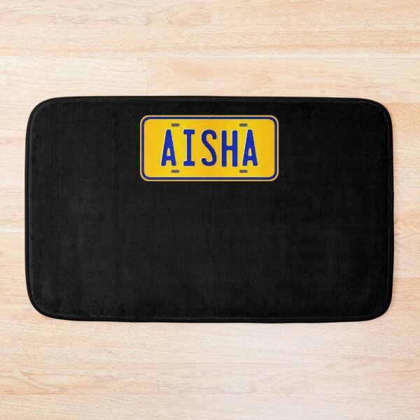 Item preview, Aisha-Name-Custom-Number-Plate-Design---Gift-For-Aisha designed and sold by JuliaEiling.