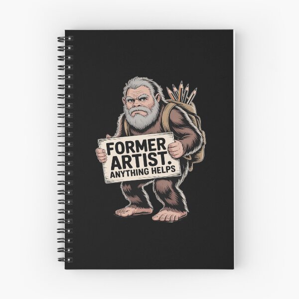 Item preview, Sasquatch as former artist. Anti AI Protest designed and sold by ShelFisher.