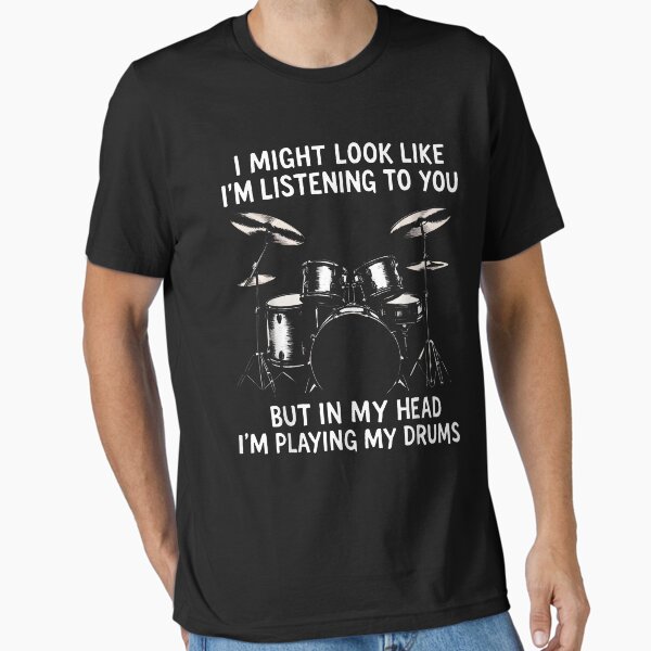 Personalized Drummer T-shirt Da Vinci Rock Punk Hip-hop Cotton Short Sleeve Slim