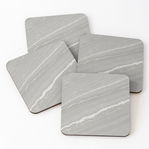 Item preview, Smooth gray stone slab with diagonal white and darker gray striations across the surface designed and sold by homydesign.
