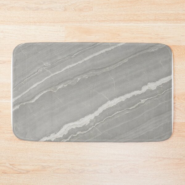 Item preview, Smooth gray stone slab with diagonal white and darker gray striations across the surface designed and sold by homydesign.