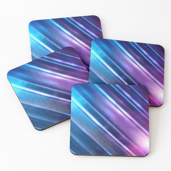 Item preview, Abstract light streaks in blue and purple tones, diagonal lines, blurred effect, vibrant colors, energetic composition, digital art, motion blur designed and sold by homydesign.