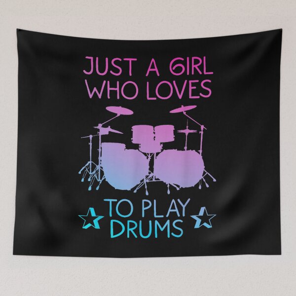 Item preview, Funny Drummer Art for Girls and Women Drum Set designed and sold by Pronce987.