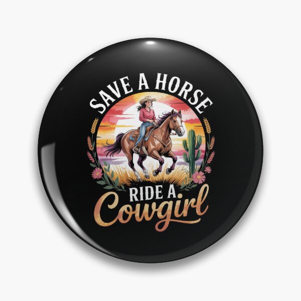 Item preview, Save A Horse Ride A Cowgirl Horseback Riding Farm Equestrian designed and sold by ShelFisher.