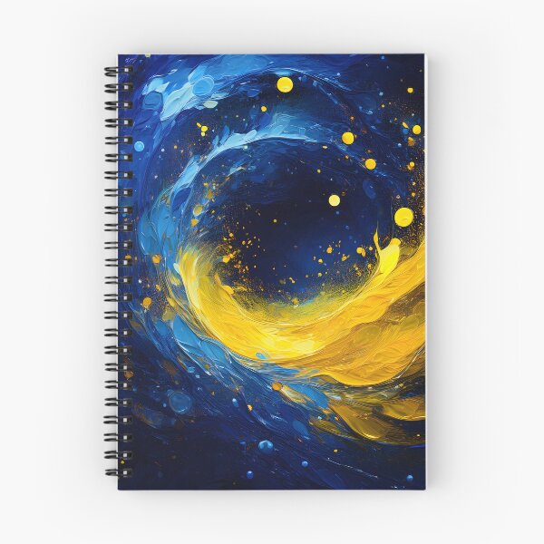 Item preview, A glowing form of yellow and blue light with scattered bokeh effects against a dark background. Generative AI. designed and sold by homydesign.