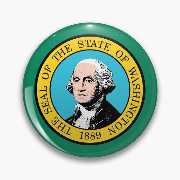 Item preview, Washington Circle Flag, Washington Flag Icon designed and sold by NTGUILTY.
