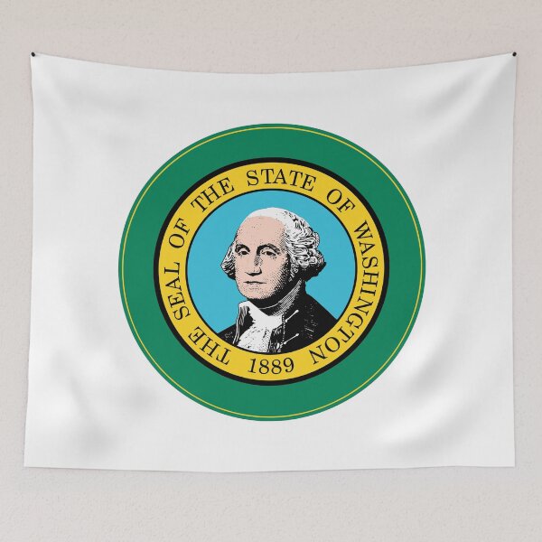 Item preview, Washington Circle Flag, Washington Flag Icon designed and sold by NTGUILTY.