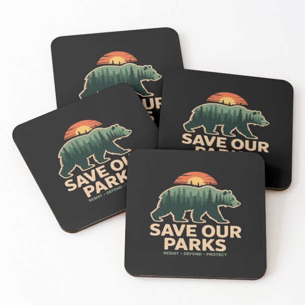 Item preview, Save Our Parks Resist Defend Protect designed and sold by ShelFisher.