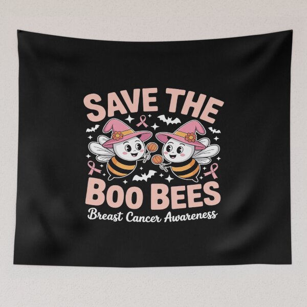 Item preview, Save The Boo Bees Funny Breast Cancer Awareness Halloween designed and sold by ShelFisher.