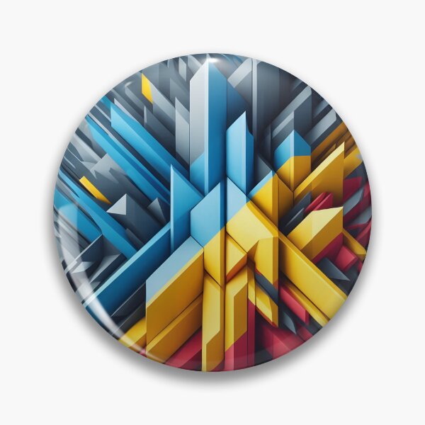 Item preview, A dynamic, abstract composition of colorful geometric shapes radiating from a central point, creating a sense of movement designed and sold by homydesign.