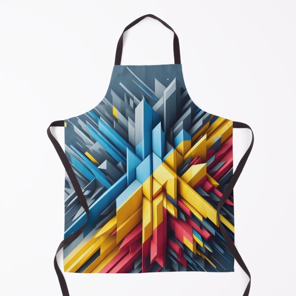 Item preview, A dynamic, abstract composition of colorful geometric shapes radiating from a central point, creating a sense of movement designed and sold by homydesign.
