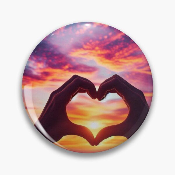 Item preview, Heart-Shaped Sunset Silhouette Infront Of Sunrise  designed and sold by IrsathThaslima.