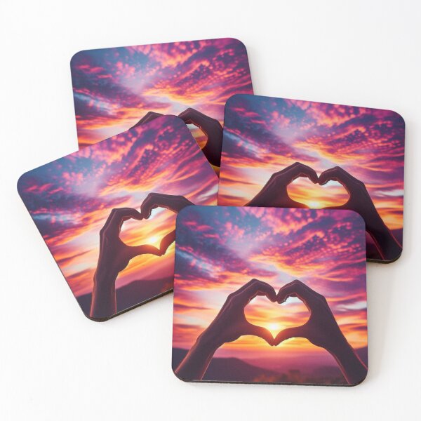 Item preview, Heart-Shaped Sunset Silhouette Infront Of Sunrise  designed and sold by IrsathThaslima.