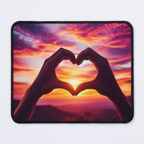Item preview, Heart-Shaped Sunset Silhouette Infront Of Sunrise designed and sold by IrsathThaslima.
