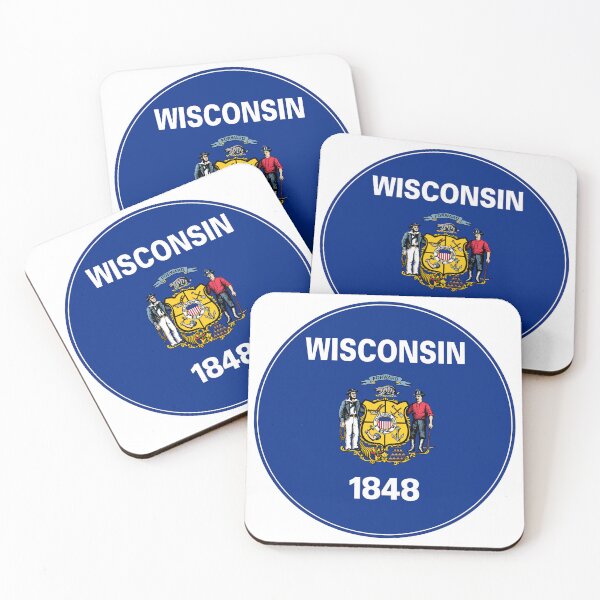 Item preview, Wisconsin Circle Flag, Wisconsin Flag Icon designed and sold by NTGUILTY.