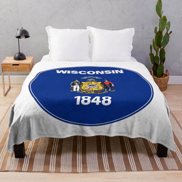 Item preview, Wisconsin Circle Flag, Wisconsin Flag Icon designed and sold by NTGUILTY.