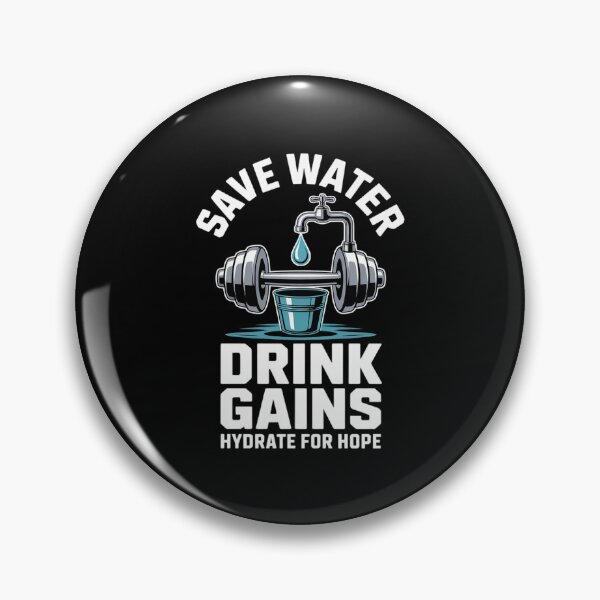 Item preview, Save Water Drink Gains Gym Weightlifting designed and sold by ShelFisher.