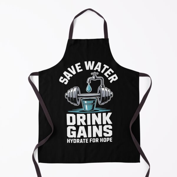 Item preview, Save Water Drink Gains Gym Weightlifting designed and sold by ShelFisher.