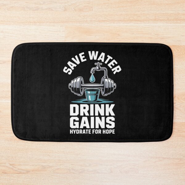 Item preview, Save Water Drink Gains Gym Weightlifting designed and sold by ShelFisher.