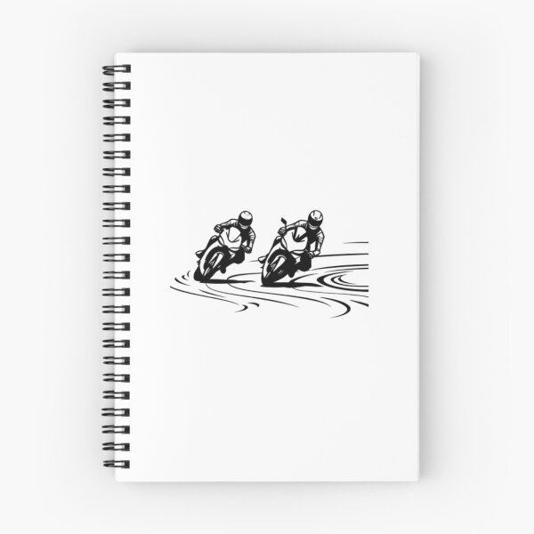 Item preview, Two motorbike riders turning in a race curve_2 designed and sold by Aariq.