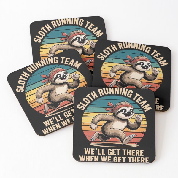 Item preview, Sloth Running Team We'll Get There Jogger Cardio Sports designed and sold by EntroRhim.