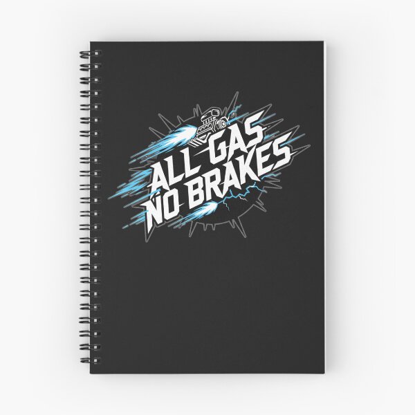 Item preview, "All Gas No Brakes" Motivational Motto Graphic | Full Throttle Lifestyle Design designed and sold by axiksa10.
