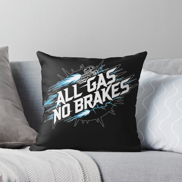 Item preview, "All Gas No Brakes" Motivational Motto Graphic | Full Throttle Lifestyle Design designed and sold by axiksa10.