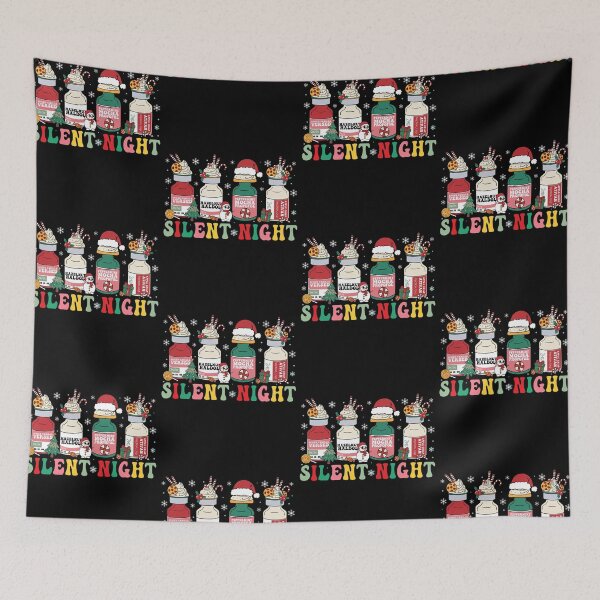 Item preview, Silent Night ICU Nurse Merry Christmas Propofol Intensive Care Unit designed and sold by jakaun.