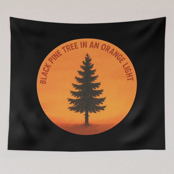 Item preview, Black Pine Tree in an Orange Light (Sylvia Plath Poem) designed and sold by Jennifer Chiera.