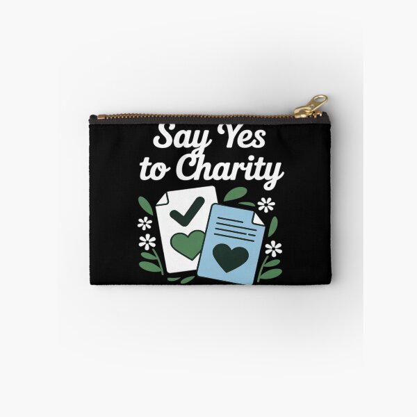 Item preview, Say Yes to Charity Script Checkmark designed and sold by Sandrhaus.