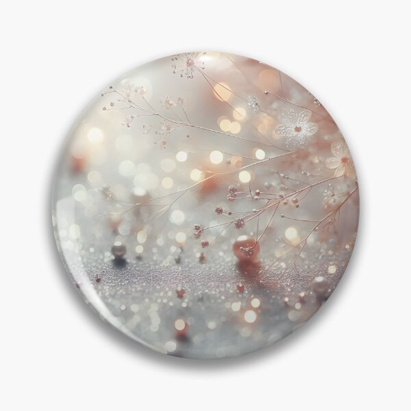 Item preview, Delicate floral outlines and shimmering orbs blend in a soft, ethereal light-filled composition designed and sold by homydesign.