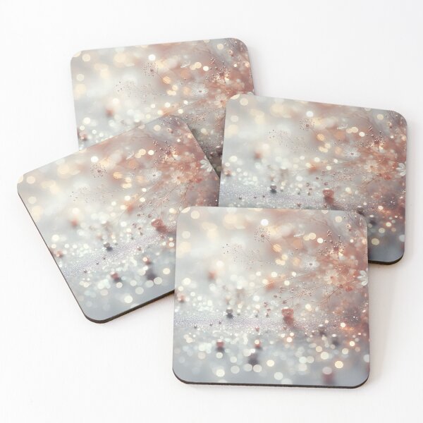 Item preview, Delicate floral outlines and shimmering orbs blend in a soft, ethereal light-filled composition designed and sold by homydesign.