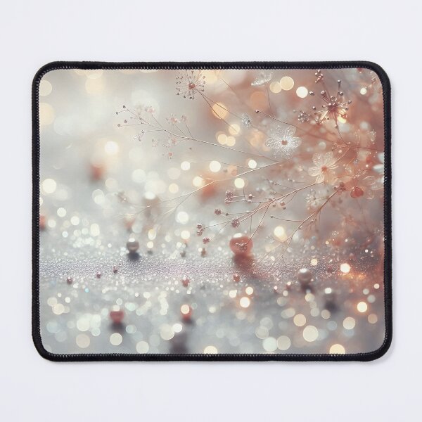 Item preview, Delicate floral outlines and shimmering orbs blend in a soft, ethereal light-filled composition designed and sold by homydesign.
