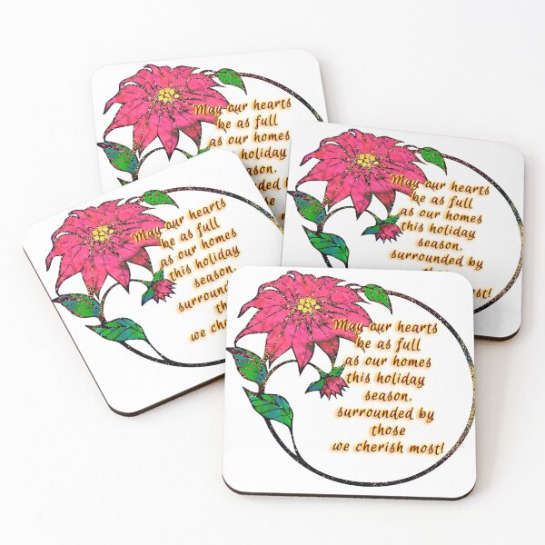 Item preview, May Hearts Be As Full As Our Homes - Poinsettia Version  designed and sold by ArtisticLynnsanity.