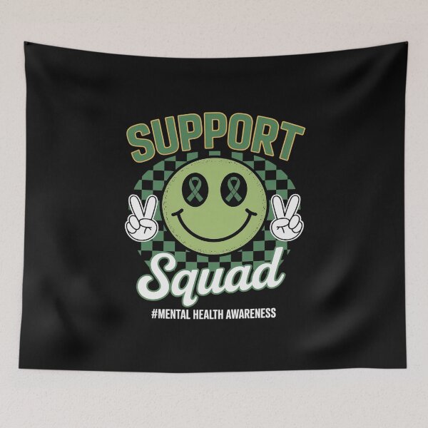Item preview, Mental Health Matters Awareness Support Squad Green Ribbon designed and sold by EntroRhim.
