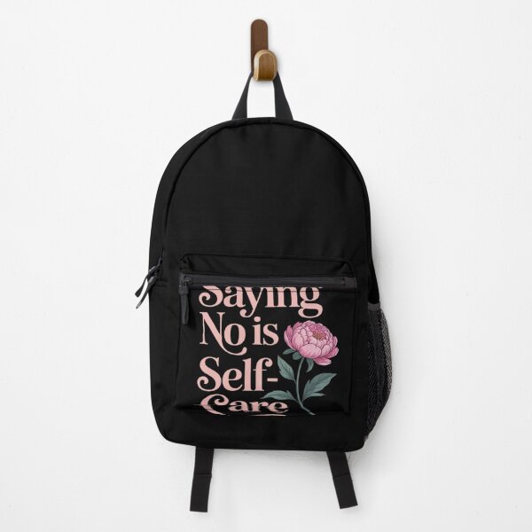 Item preview, Saying No Is Self-Care Aesthetic Mental Health Floral Peony designed and sold by Sandrhaus.