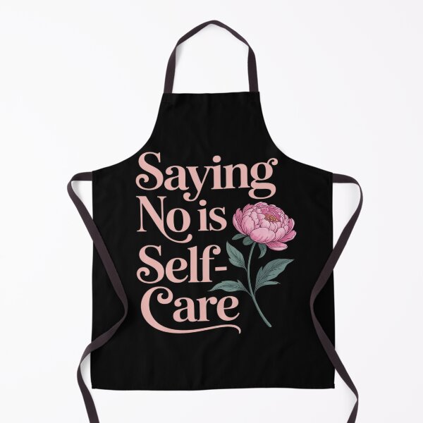 Item preview, Saying No Is Self-Care Aesthetic Mental Health Floral Peony designed and sold by Sandrhaus.