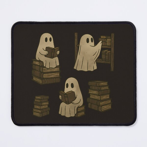 Item preview, Bookish ghost retro dark academia aesthetic for book lovers designed and sold by Fantasy Cache.