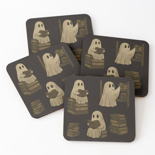 Item preview, Bookish ghost retro dark academia aesthetic for book lovers  designed and sold by Fantasy Cache.