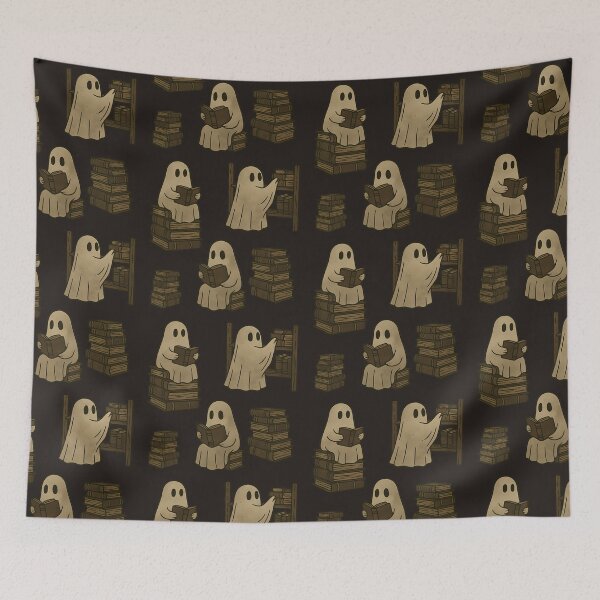 Item preview, Bookish ghost retro dark academia aesthetic for book lovers  designed and sold by Fantasy Cache.