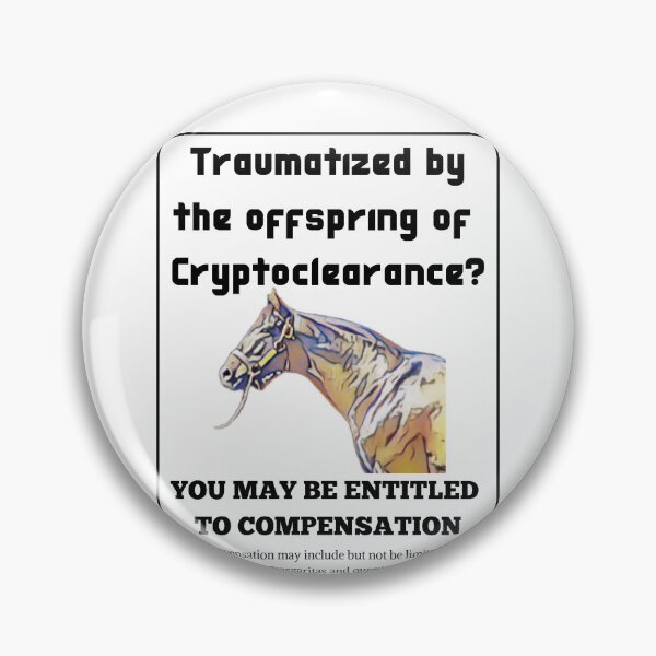 Item preview, Is your horse related to Cryptoclearance? designed and sold by amusarro.