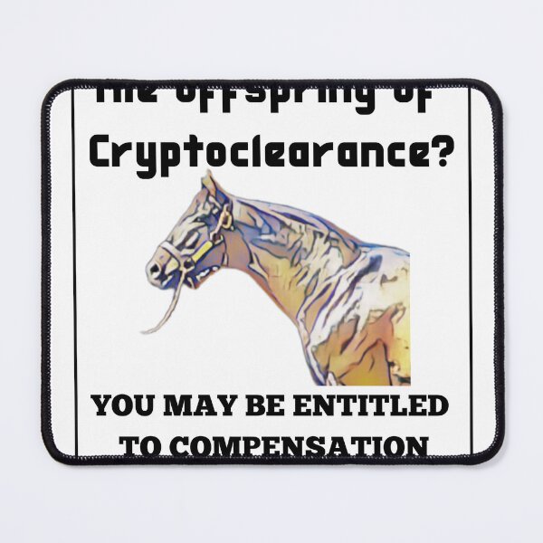 Item preview, Is your horse related to Cryptoclearance? designed and sold by amusarro.