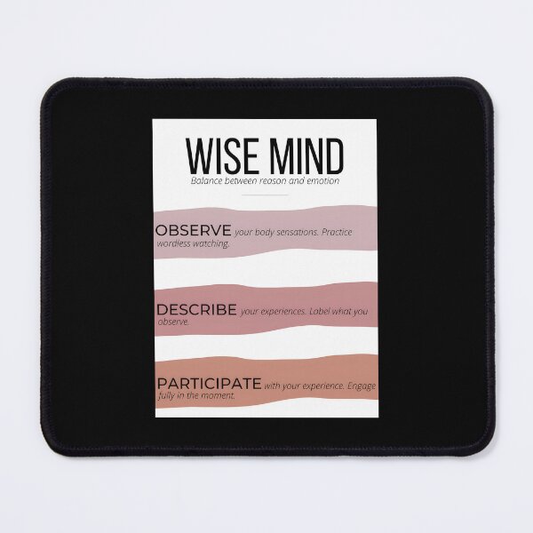 Item preview, Wise Mind DBT Skill In Dialectical Behavioral Therapy designed and sold by AprilClark23.