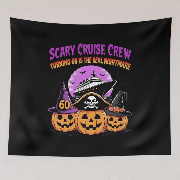 Item preview, Scary Cruise Crew Turning 60 is The Real Nightmare Halloween designed and sold by Sandrhaus.