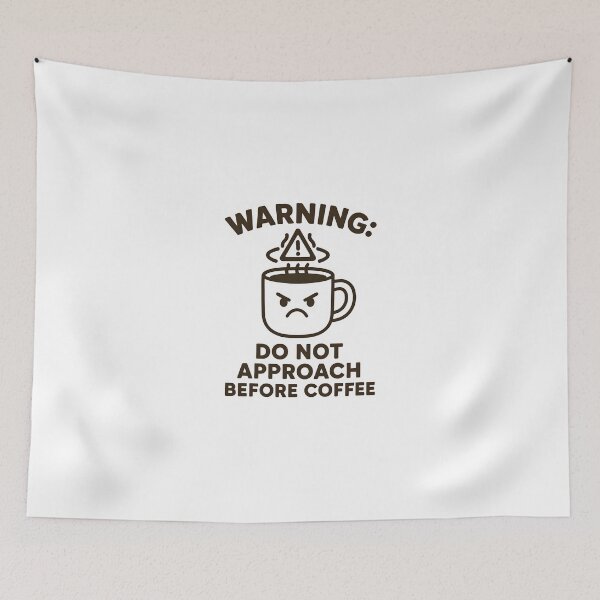 Item preview, Warning T-Shirt Do Not Approach Before Coffee Funny Mug Gift designed and sold by VectorVerseHub.