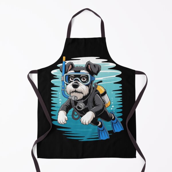Item preview, Schnauzer Scuba Diving Dog Snorkeling designed and sold by Sandrhaus.
